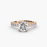 Scalloped Pavé Solitaire