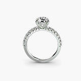 Scalloped Pavé Solitaire