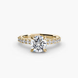 Scalloped Pavé Solitaire