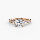 Petite Pavé Solitaire