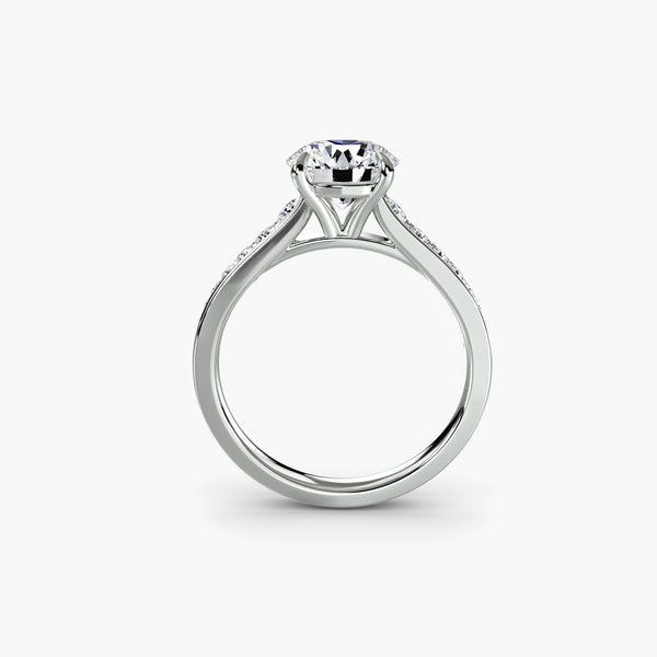 Petite Pavé Solitaire