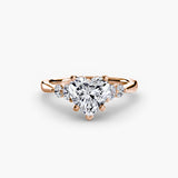 Solitaire with Graduated Shoulder Accents