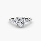 Solitaire with Graduated Shoulder Accents
