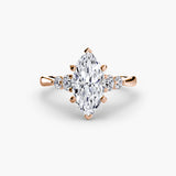Solitaire with Graduated Shoulder Accents