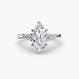 Solitaire with Graduated Shoulder Accents