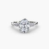 Solitaire with Graduated Shoulder Accents