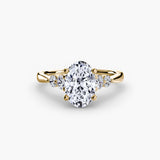 Solitaire with Graduated Shoulder Accents