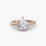 Solitaire with Graduated Shoulder Accents