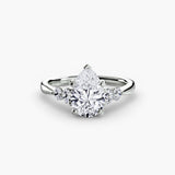 Solitaire with Graduated Shoulder Accents