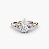 Solitaire with Graduated Shoulder Accents