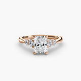 Solitaire with Graduated Shoulder Accents