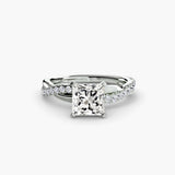 The Emerald Twist Pavé Ring