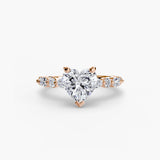 Solitaire with Shared-Prong Eternity Pavé